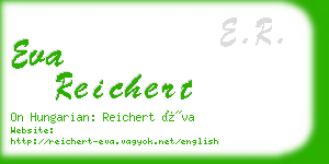 eva reichert business card